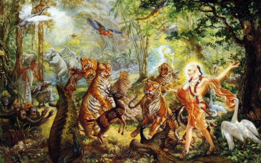 Чайтанья Махапрабху (चैतन्‍य महाप्रभु - Воплощение Кришны, цель которого – изведать высочайшую любовь к Богу и даровать её всему миру)